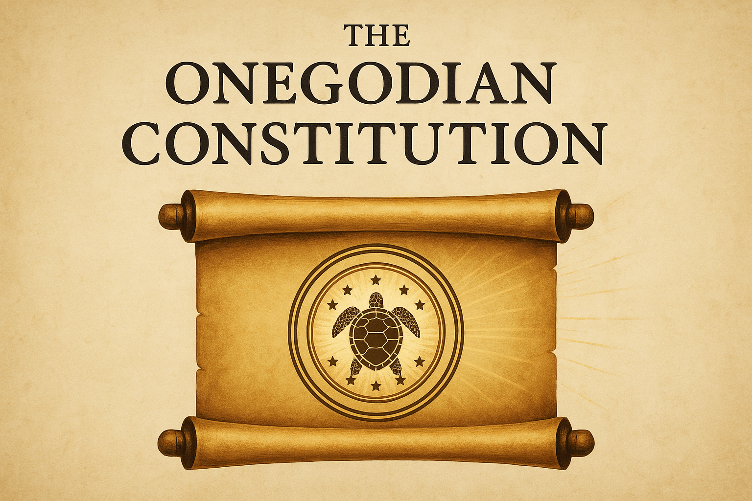 The Onegodian Constitution will be published soon